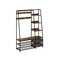 6-in-1 Freestanding Hall Tree Coat Rack with Bench and Fabric Dressers